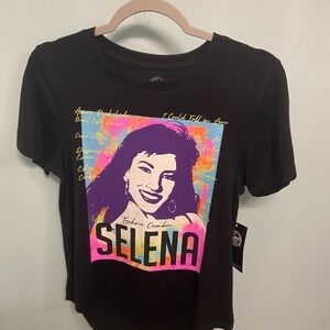NWT Selena Graphic Tee in Black with multi colors (Medium)